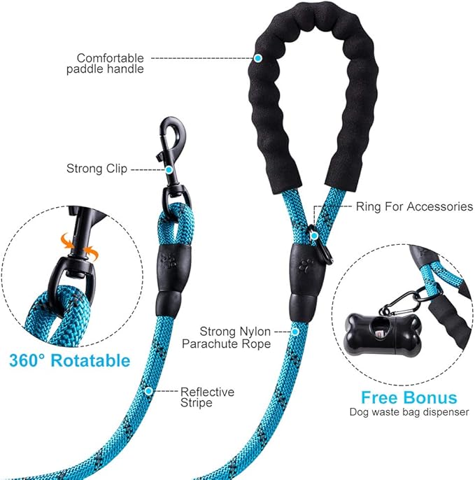 5ft Dog Lead and Harness Set β Durable, Comfortable, No-Pull Design for Dogs of All Sizes
