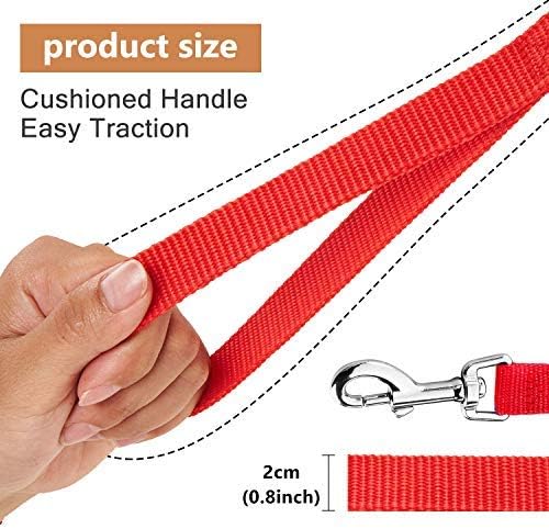 Dog Training Lead – 6m/10m Long Nylon Leash with Foam Handle for Pet Training