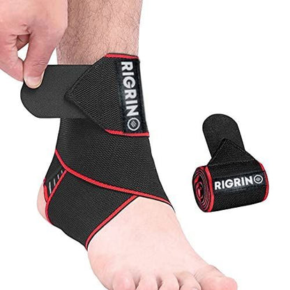 Adjustable Ankle Support Brace – Breathable Elastic Nylon, One-Size Fits All, Ideal for Sports