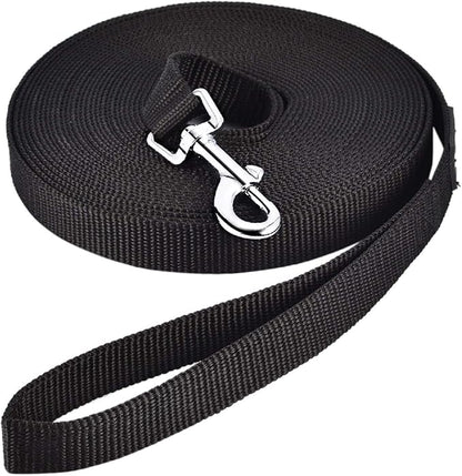 Dog Training Lead – 6m/10m Long Nylon Leash with Foam Handle for Pet Training