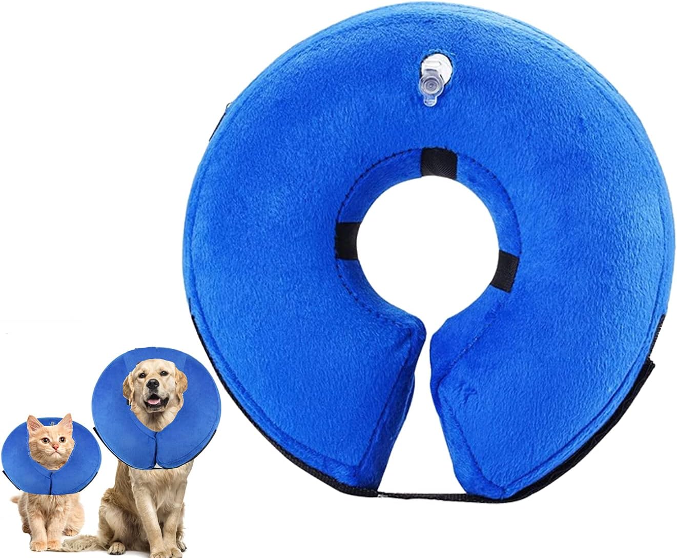 Inflatable Collar for Dogs and Cats, Comfy Dog Protective Cone for Recovery, Inflatable Basic Dog Collars