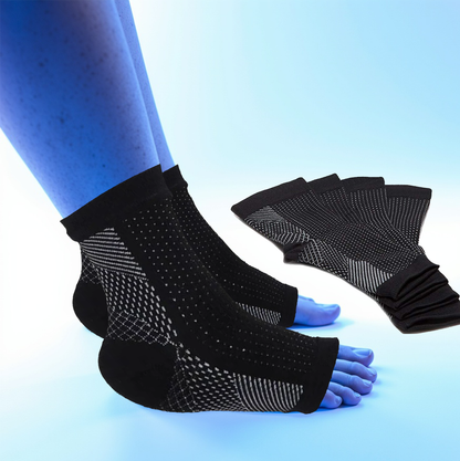 2 pairs of Plantar Fasciitis Socks. Compression Foot Sleeves for Sport Arthritis Pain Relief, Ankle Support Brace for Men and Women.