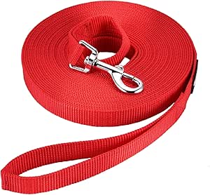 Dog Training Lead – 6m/10m Long Nylon Leash with Foam Handle for Pet Training