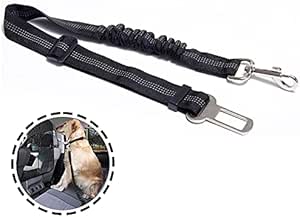 Pet Seat Belt Adjustable Elastic Car Travel Accessory for Safe and Comfortable Rides